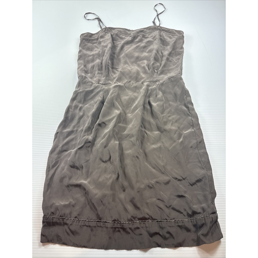 Stella McCartney Para C&A taupe silk mini Slip Dress 38 Flawed